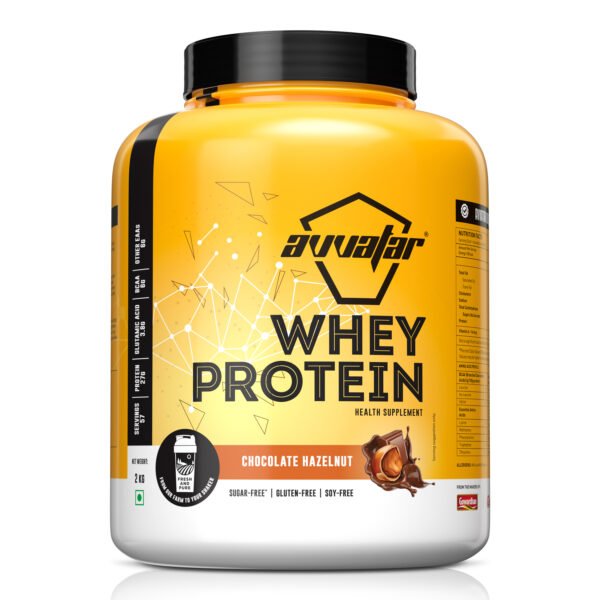 Avvatar Whey Protein | 2 Kg | Chocolate Hazelnut Flavour